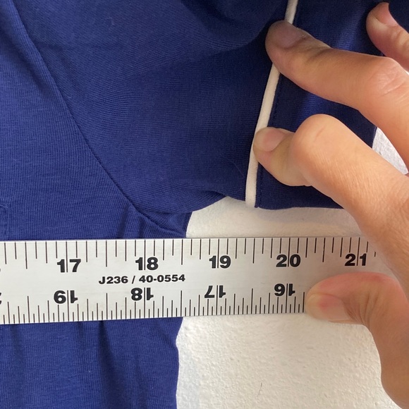 J. Crew Women's Pajama short set in end-on-end cotton XS Navy - Picture 6 of 6